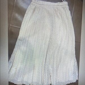 Lulu's Ivory Textured midi Skirt